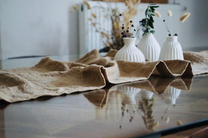 Tischläufer aus leichtem Leinen  130 cm x 40 cm